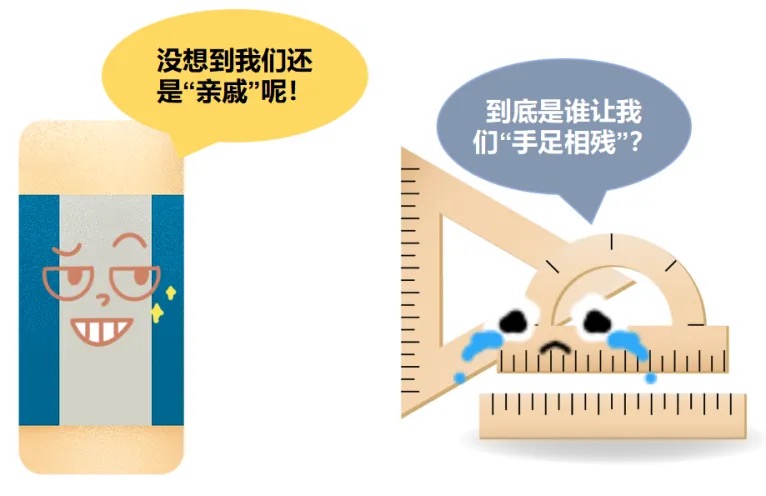 找不到橡皮了可能又双叒和尺子粘在一块了